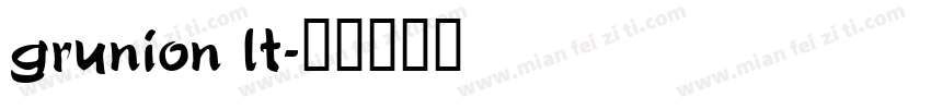 grunion lt字体转换